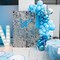 161Pcs Boy's Birthday Blue Macaron Balloons Garland Kit Dark and Baby Blue Chrome White Balloons Arch Kit for Baby Shower Wedding Party Decoration